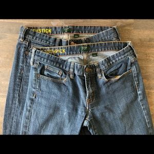 TWO Pack! J. Crew Jeans Size 29 Petite